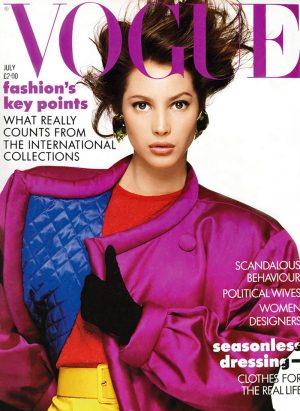 Christy Turlington Vogue UK Cover Photos