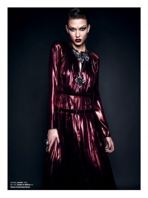 Karlie Kloss Transforms with Gothic Glam Looks for New Vogue Brazil Shoot