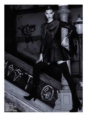 Karlie Kloss Transforms with Gothic Glam Looks for New Vogue Brazil Shoot