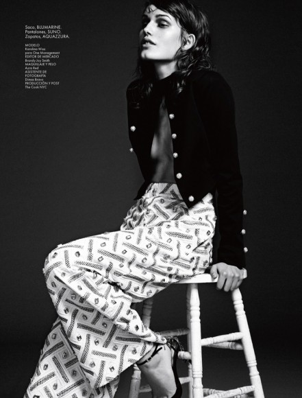 Karolina Waz Wears Embellished Style in Elle Mexico by Matallana ...