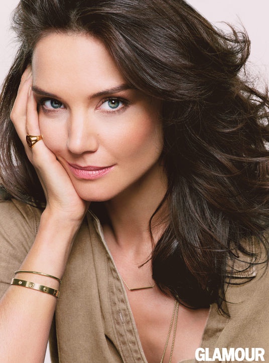 Katie Holmes Goes Topless, Wears Denim in Glamour Cover Shoot – Fashion ...