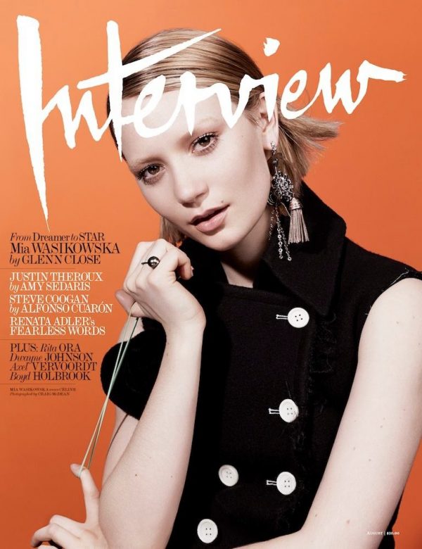 Mia Wasikowska Stars in Interview Magazine's August Issue – Fashion ...
