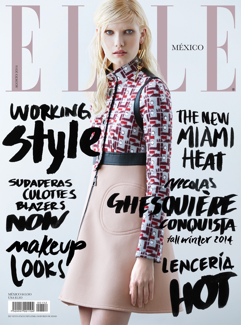 Yulia Terenti in Louis Vuitton Dress for Elle Mexico August 2014 Cover –  Fashion Gone Rogue
