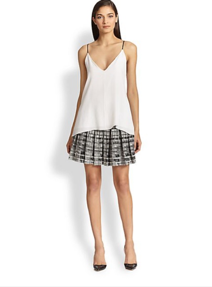 Alice + Olivia Kayla Box-Pleated Skirt available at Shopbop for $297.00