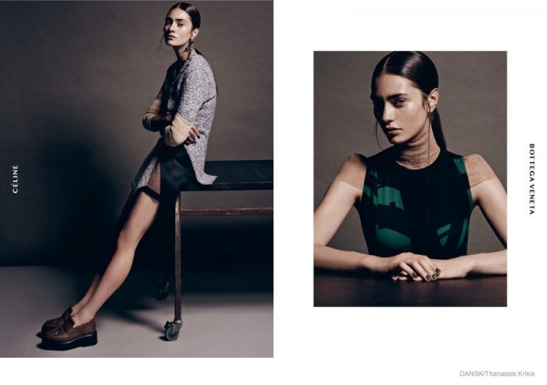 Marine Deleeuw Wears Modern Style for Dansk by Thanassis Krikis ...