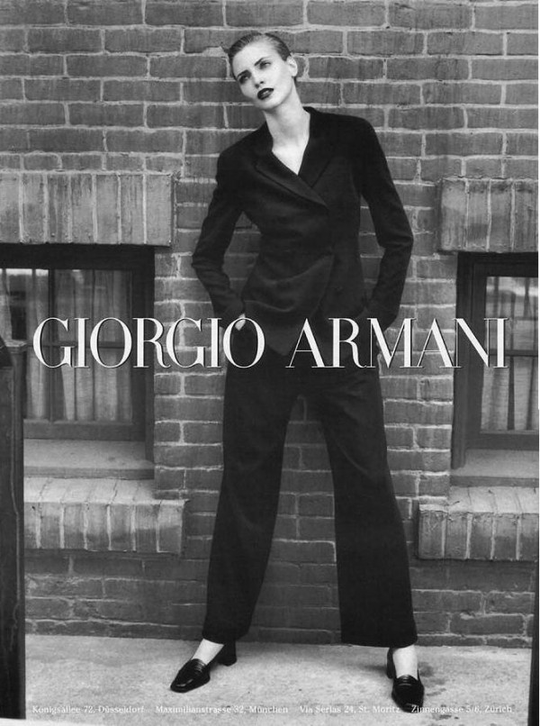 TBT | Nadja Auermann is Perfection in Armani’s Fall 1996 Campaign ...