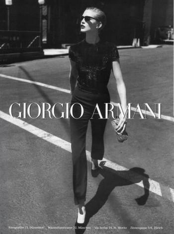 TBT | Nadja Auermann is Perfection in Armani’s Fall 1996 Campaign ...