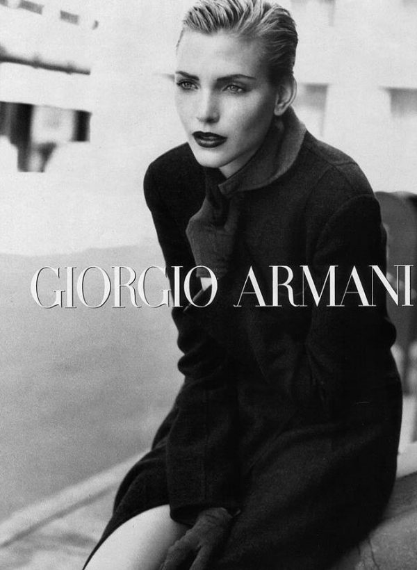 TBT | Nadja Auermann is Perfection in Armani’s Fall 1996 Campaign ...