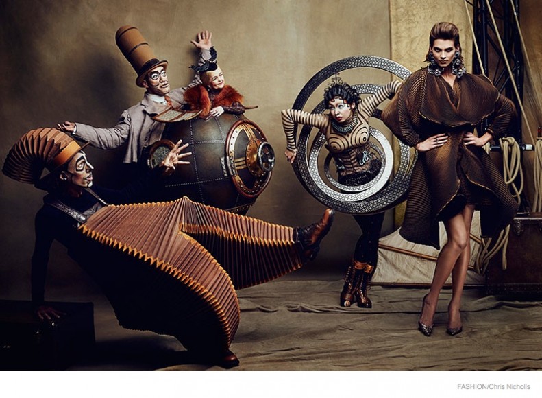 Alexandra Tomlinson is Circus Chic for Fashion Shoot by Chris Nicholls ...