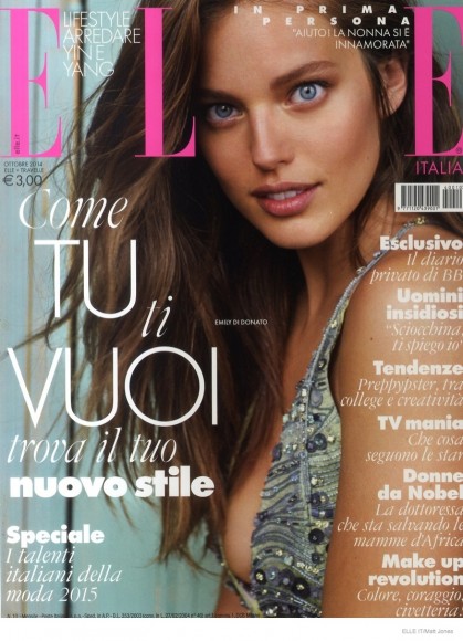 Emily DiDonato Models Luxe Loungewear for Cover Story of Elle Italia ...