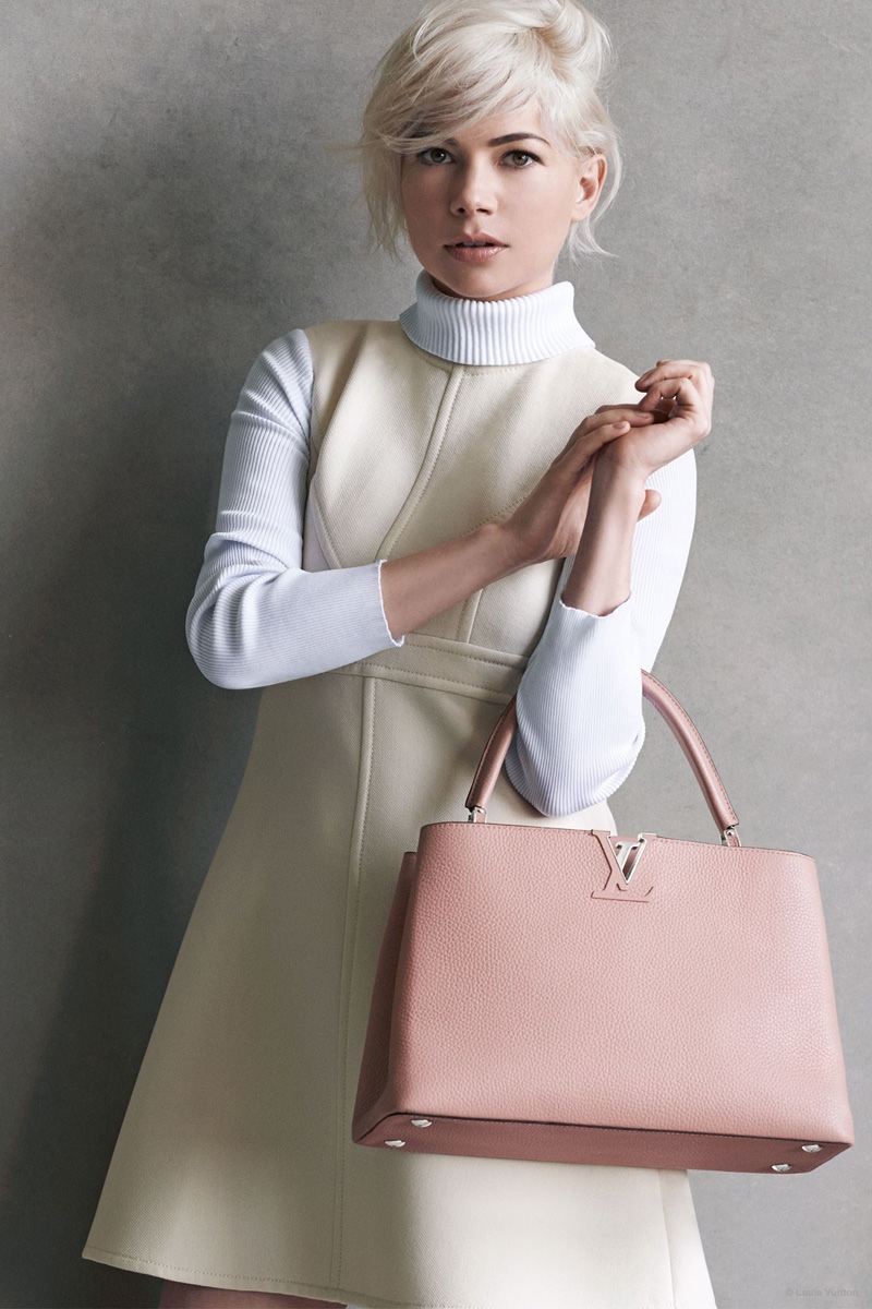 Michelle Williams in Fall / Winter 2014 Louis Vuitton Capucines Ad Campaign  - Spotted Fashion