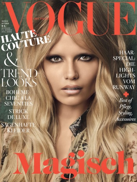 Natasha Poly on Vogue Germany October 2014 Cover