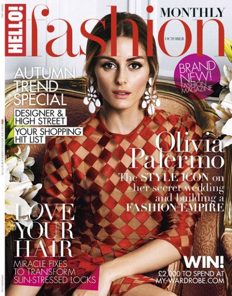 Olivia Palermo Stuns in Red Dress for Hello! Fashion Debut Cover ...