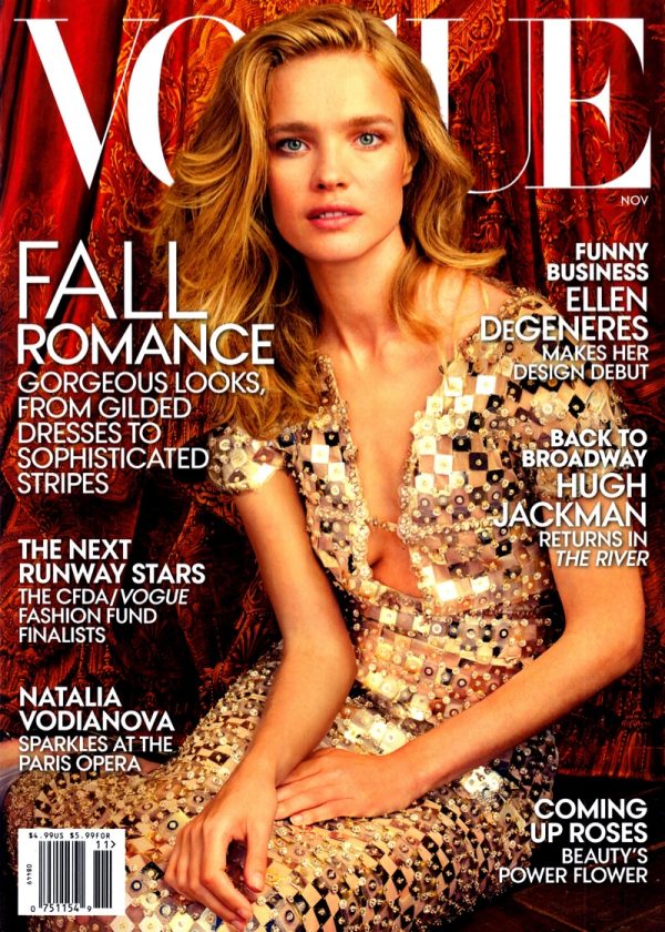 Natalia Vodianova Enchants on Vogue US November 2014 Cover – Fashion ...