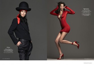 Amanda Wellsh Wears Red Style for Vogue Netherlands by Ishi – Fashion ...