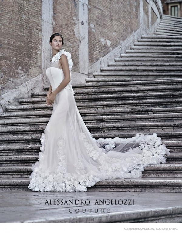 Bianca Balti Stuns In Wedding Gowns For Alessandro Angelozzi Couture 2015 Bridal Shoot Fashion 1351