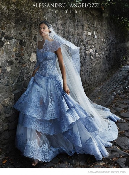 Bianca Balti Stuns In Wedding Gowns For Alessandro Angelozzi Couture 2015 Bridal Shoot Fashion 5050