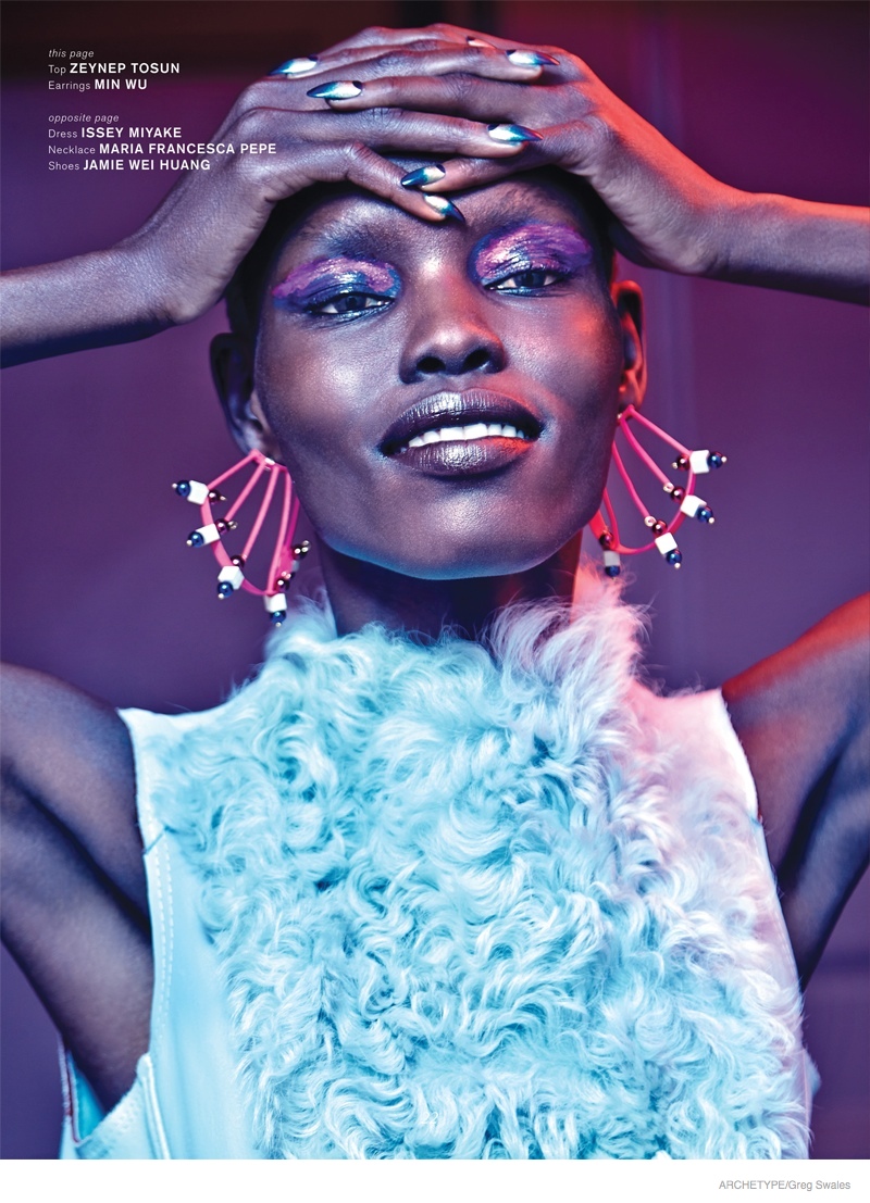 Grace Bol Wears Bold Fashion in Archetype Magazine’s F/W 2014 Cover ...