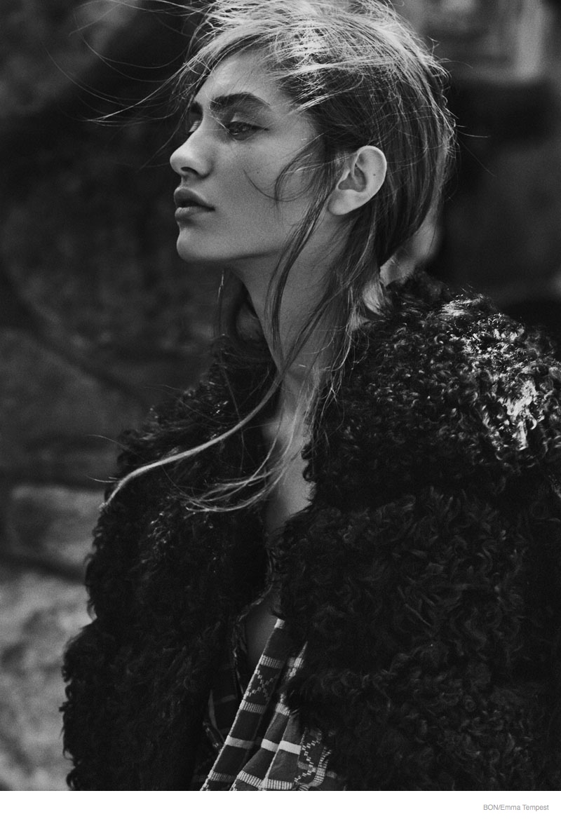 Marine Deleeuw Wears Outdoors Fashion for Bon by Emma Tempest | Fashion ...