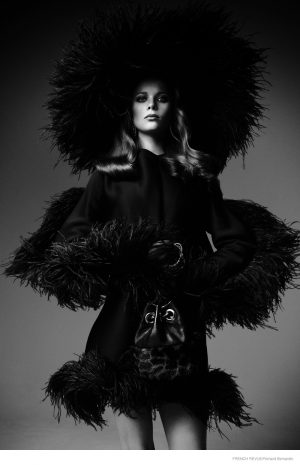 Anouk de Heer in Fur & Fringe for French Revue de Modes by Richard ...