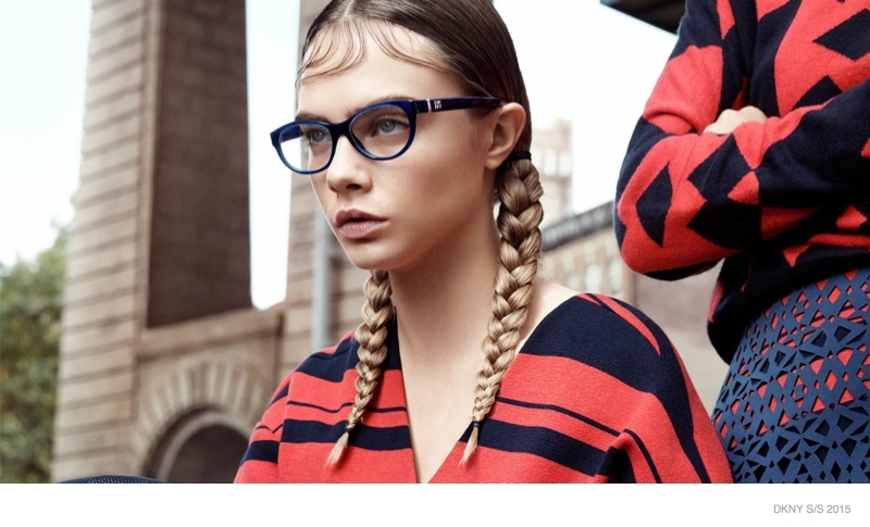 Cara Delevingne Leads DKNY's Spring 2015 Campaign with Braids