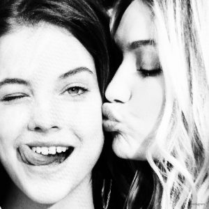 Barbara Palvin & Gigi Hadid BTS at Rosa Cha’s Winter Campaign with ...