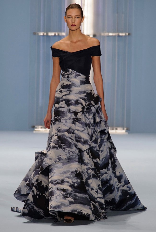 Carolina Herrera Features Painterly Prints for Fall 2015 | Fashion Gone ...