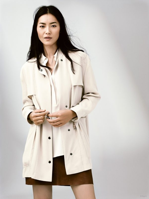 Casual Basics: Karmen Pedaru & Liu Wen Pose for Spring ’15 Ads ...