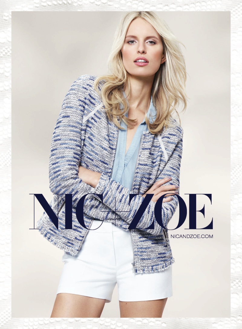 Karolina Kurkova Dons Soft Knits in NIC+ZOE Spring 2015 Ads – Fashion Gone  Rogue