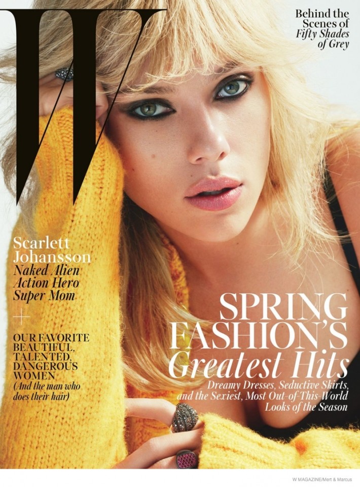 Scarlett Johansson Channels Blondie for W Magazine & Talks Being a New Mom