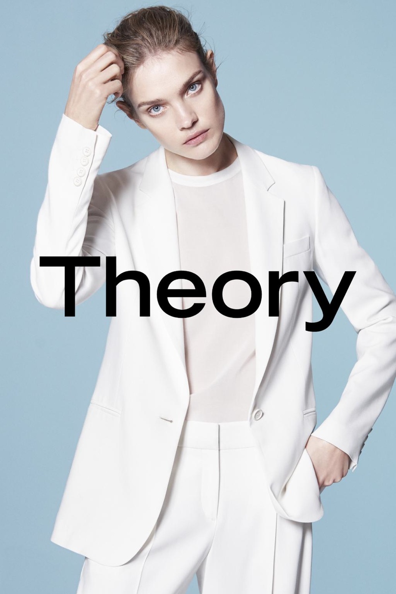 Natalia Vodianova Models Minimal Style for Theory Spring ’15 Ads ...