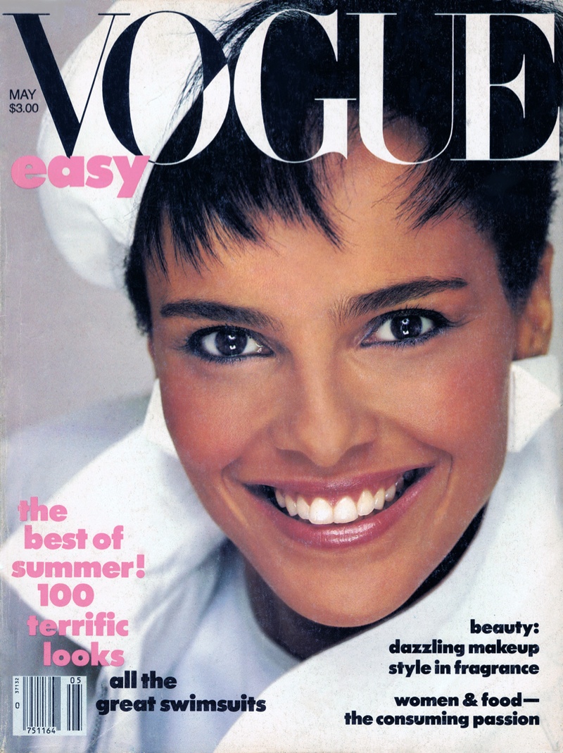 Shari Belafonte Harper on the May 1985 cover of Vogue. The black model had five Vogue covers in the 1980s. 