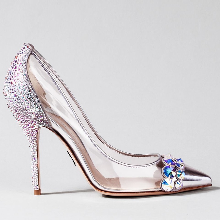 glass slipper heels