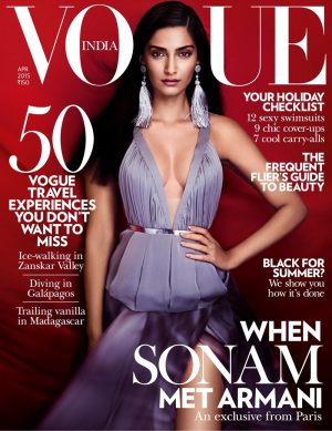 Sonam Kapoor Covers Vogue India & Talks Meeting Giorgio Armani ...