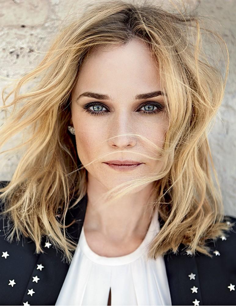 Diane Kruger Wears Black & White Fashions for May 2015 Grazia