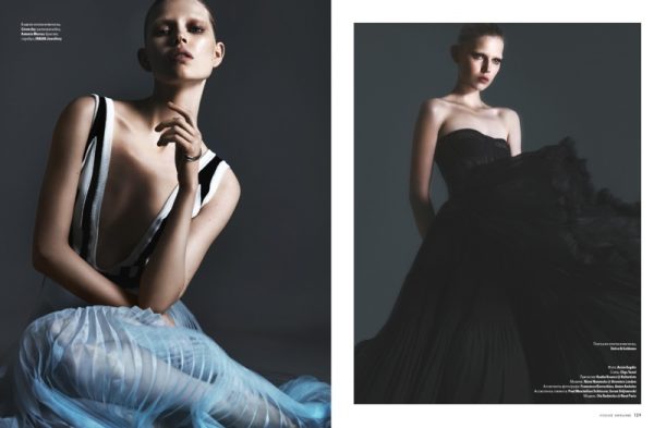 Ola Rudnicka Channels a Ballerina for Vogue Ukraine Cover Shoot ...