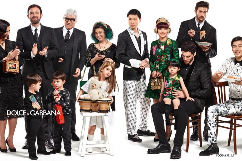 dolce and gabbana family campaign