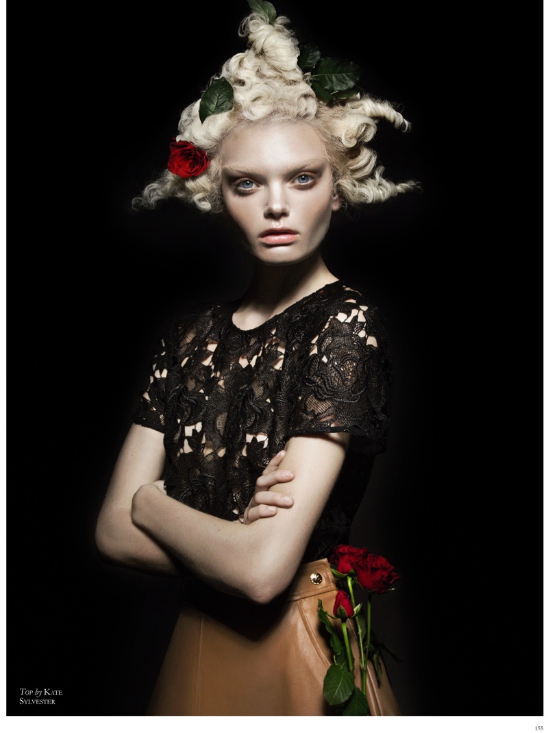 The Flower: Marthe Wiggers by Thom Kerr in Black Magazine | Fashion ...