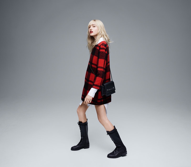 The brand spotlights plaid in its fall campaign