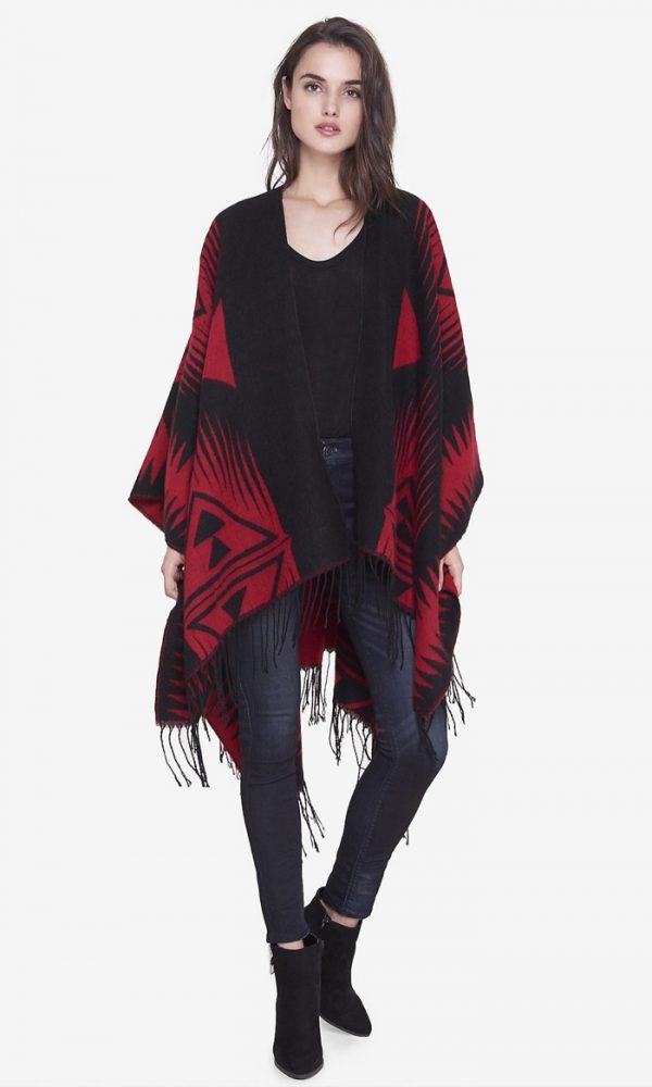 Cover Up in Style with Express’ Southwestern Inspired Poncho – Fashion ...