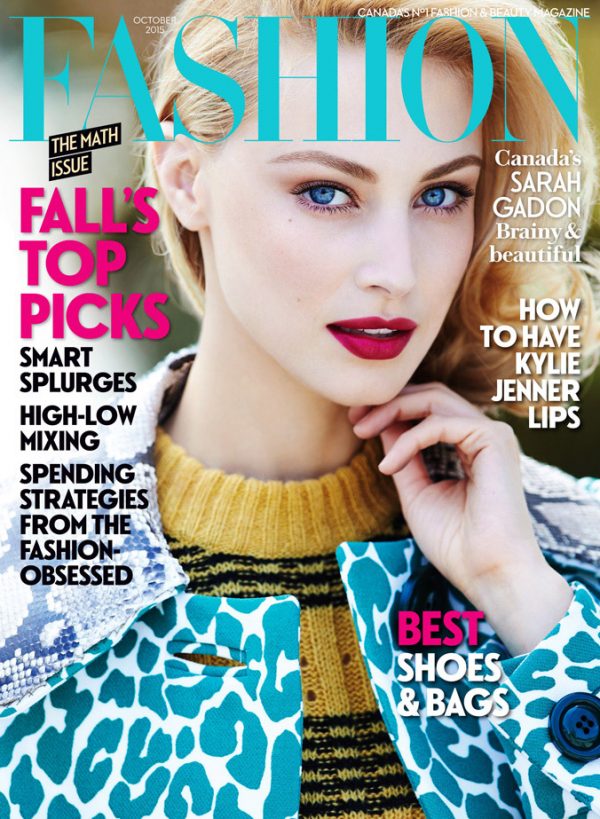 Sarah Gadon Gets Glam on FASHION Magazine Cover – Fashion Gone Rogue