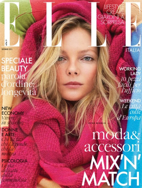 Eniko Mihalik is a Balloon Girl in ELLE Italia’s November Issue ...