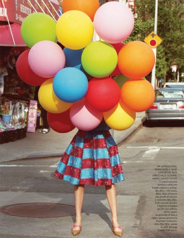 Eniko Mihalik is a Balloon Girl in ELLE Italia’s November Issue ...