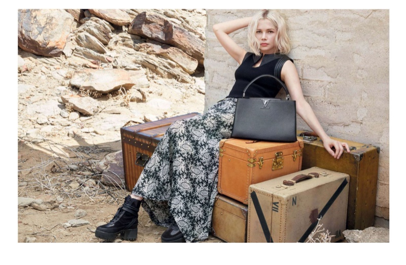 Louis Vuitton on X: Michelle Williams with the City Steamer handbag for  #SpiritOfTravel from #LouisVuitton    / X
