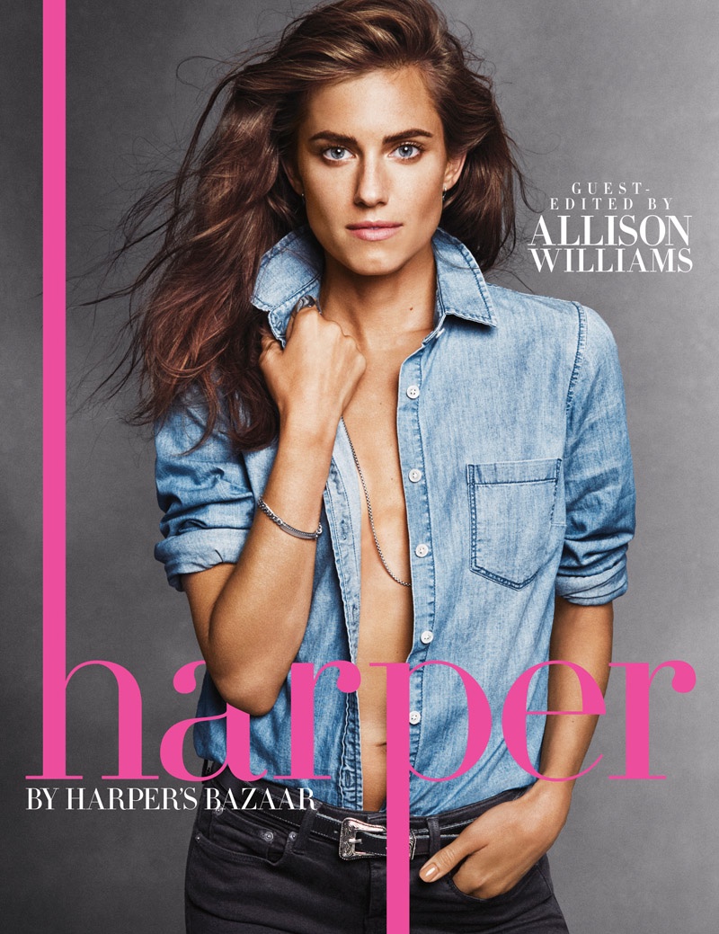 Allison Williams covers harper by Harper's Bazaar