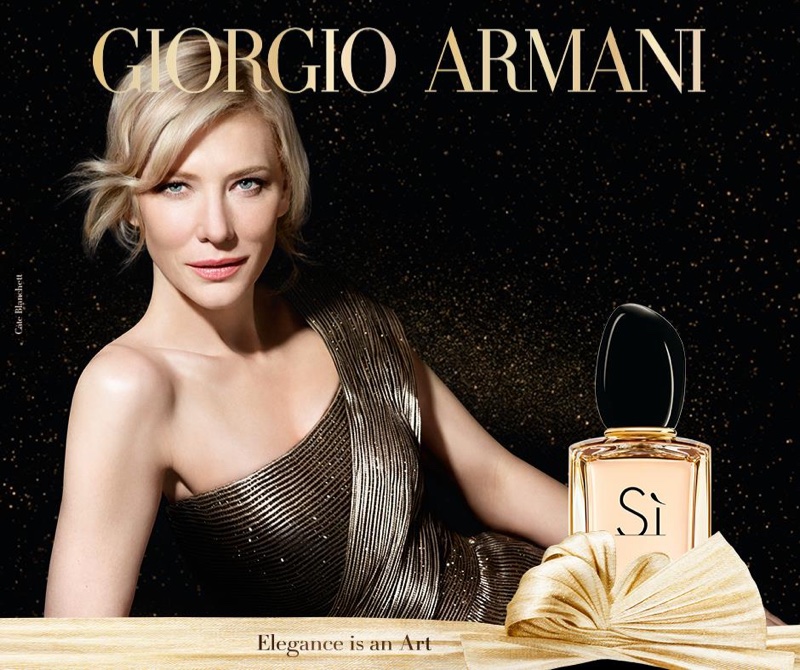 Cate Blanchett Limited-Edition Armani Si Perfume Ad