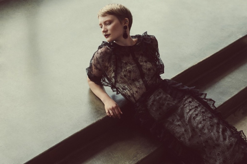Mia Wasikowska Works the Pixie Cut for FLAUNT Shoot – Fashion Gone Rogue