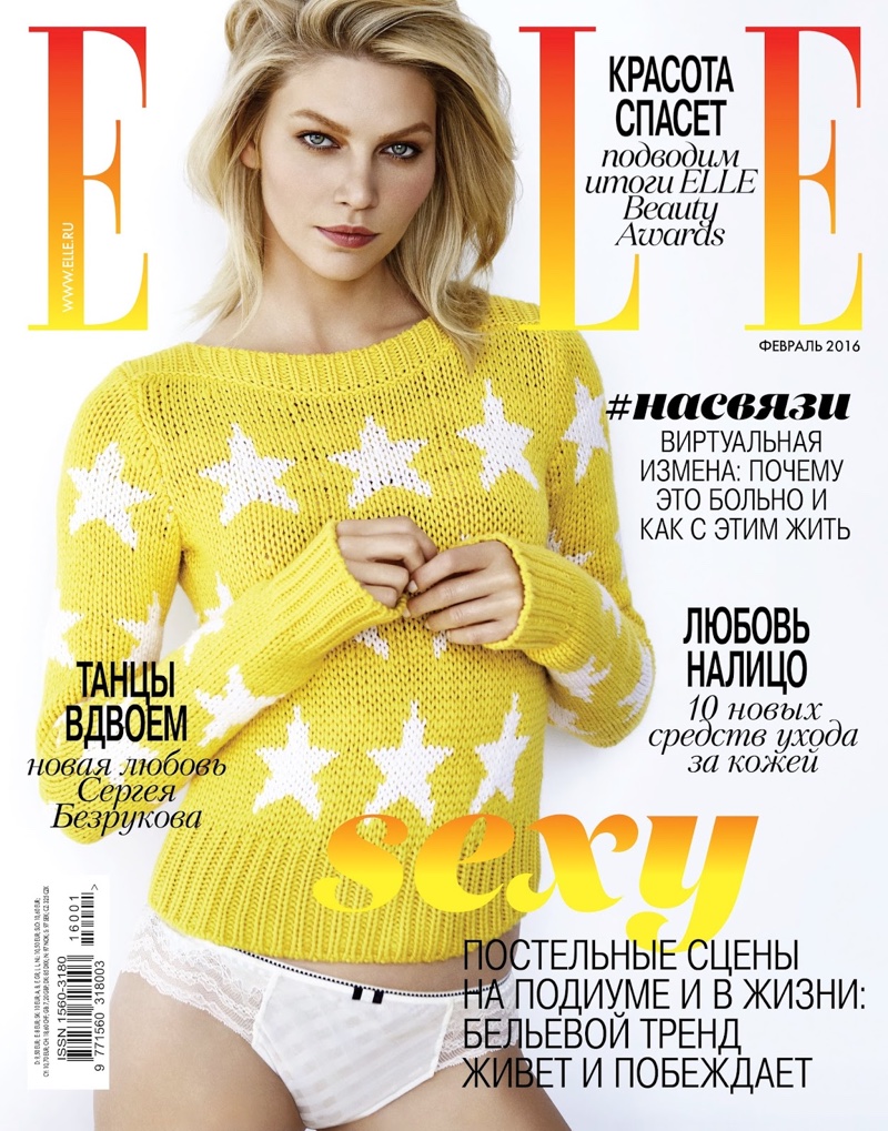 Aline Weber Goes From Day to Night in ELLE Russia Editorial
