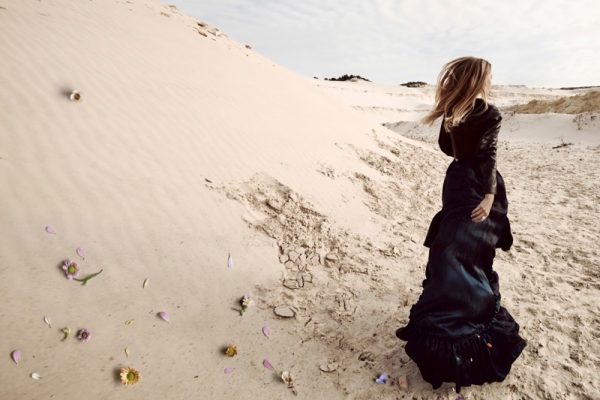 Desert Rose: Roos Abels Poses in Dreamy Dresses for Vogue China ...