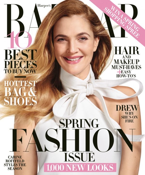 Drew Barrymore Harper's Bazaar US March 2016 Photoshoot